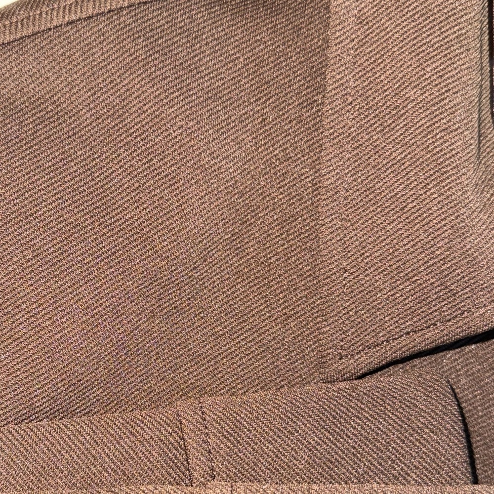 Karen Kane Lifestyle Chocolate Brown Zip Jacket Workwear Minimalist Size 8 - Picture 11 of 11